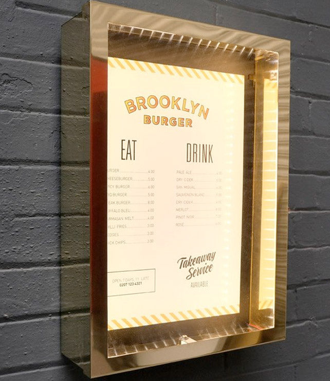 Brass Menu Case (Made in UK)
