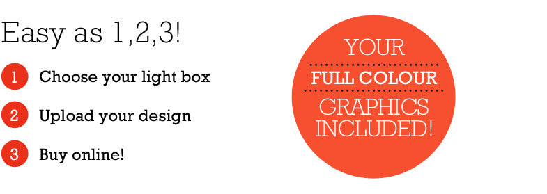 Walnut Light Box - Upload your own design!