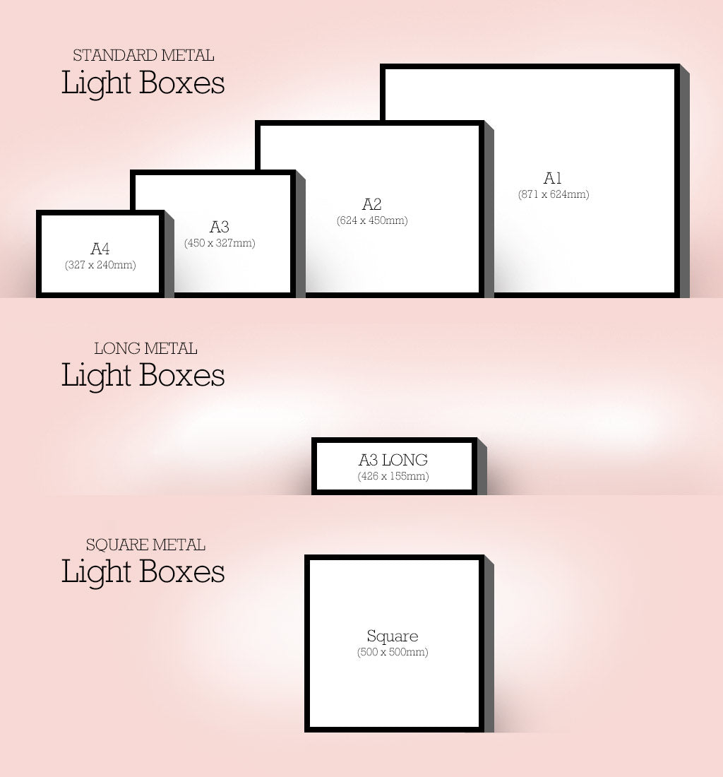 Black Metal Light Box