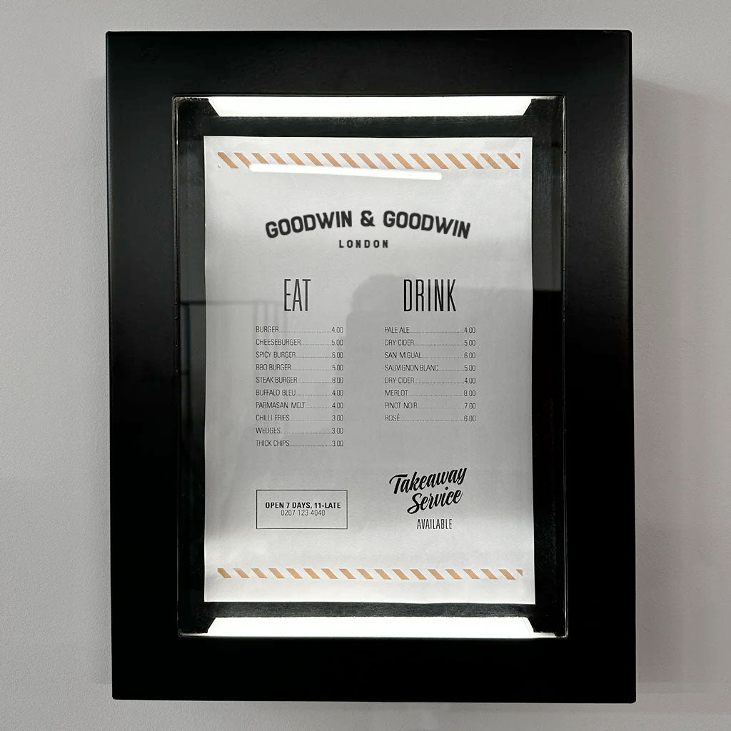 Black Menu Case (Outdoor)