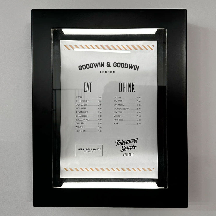 Black Menu Case (Outdoor)