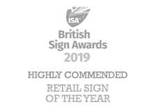 Retail Sign Of The Year Award 2019