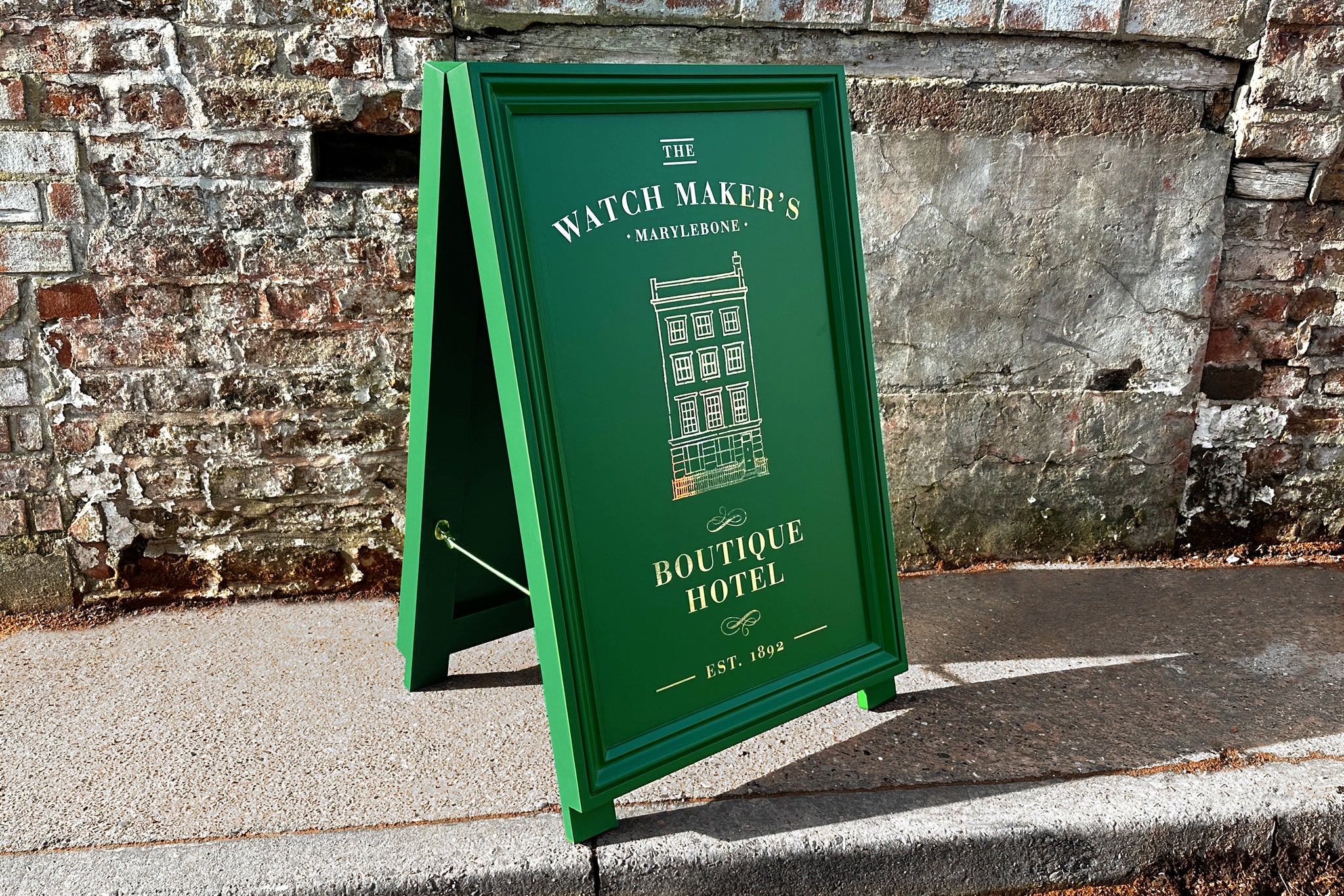 Traditional Wood A Board Sign