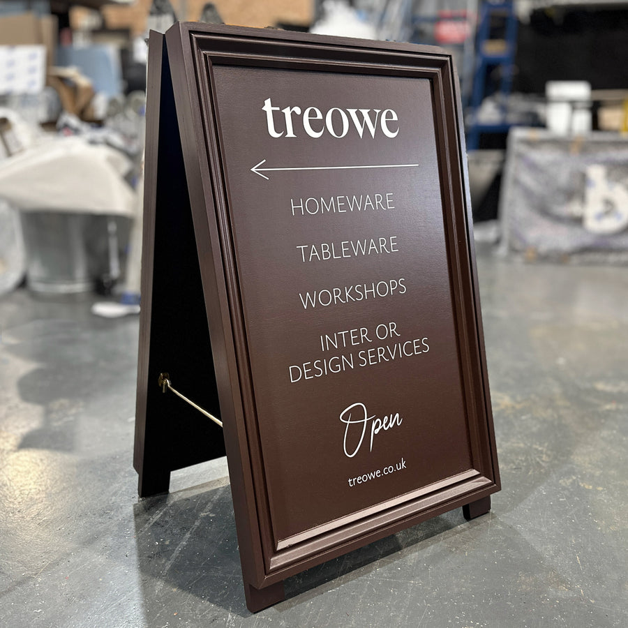 Traditional Wood Sandwich Sign