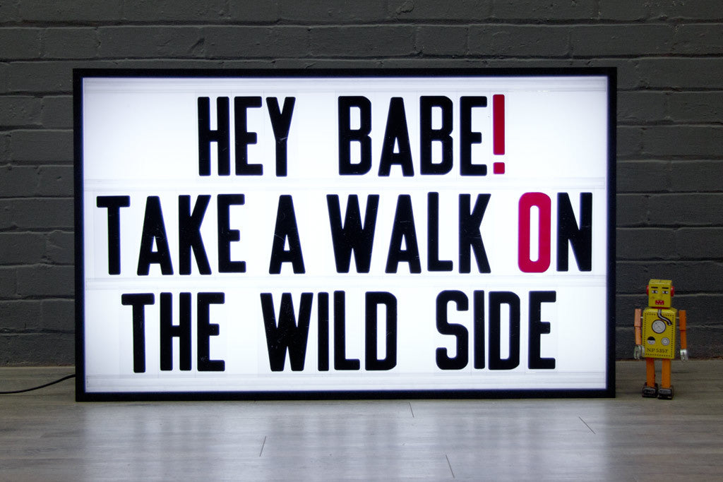 cinema light signs