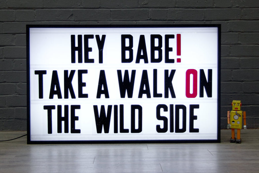 cinema light signs