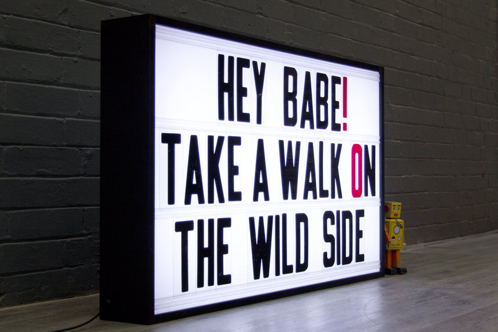 cinema lightbox signs UK