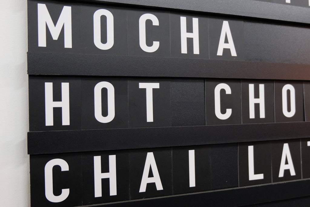 Vintage Slotted Menu Board