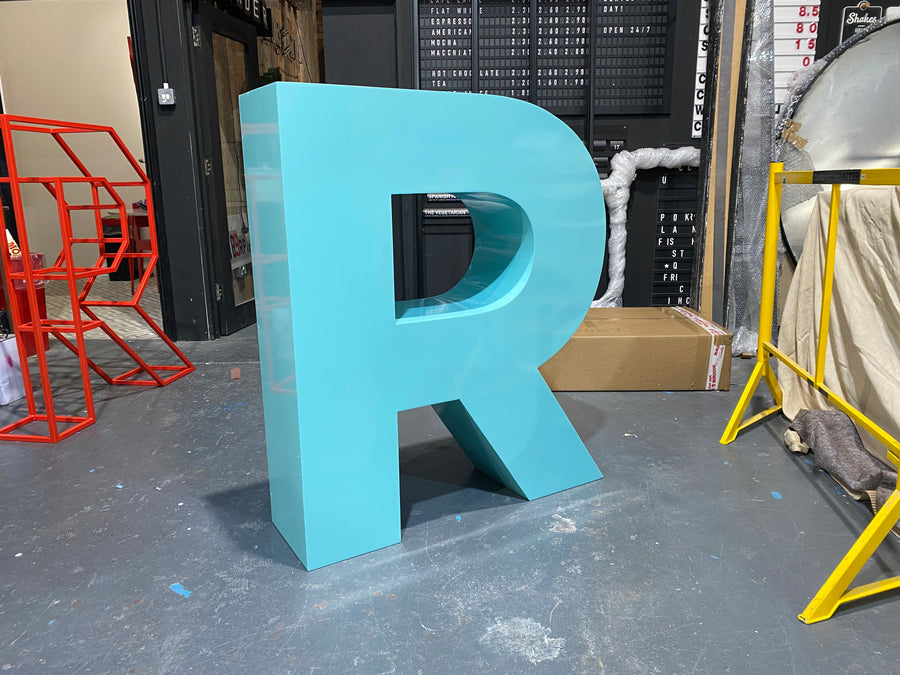 Giant Letter in blue