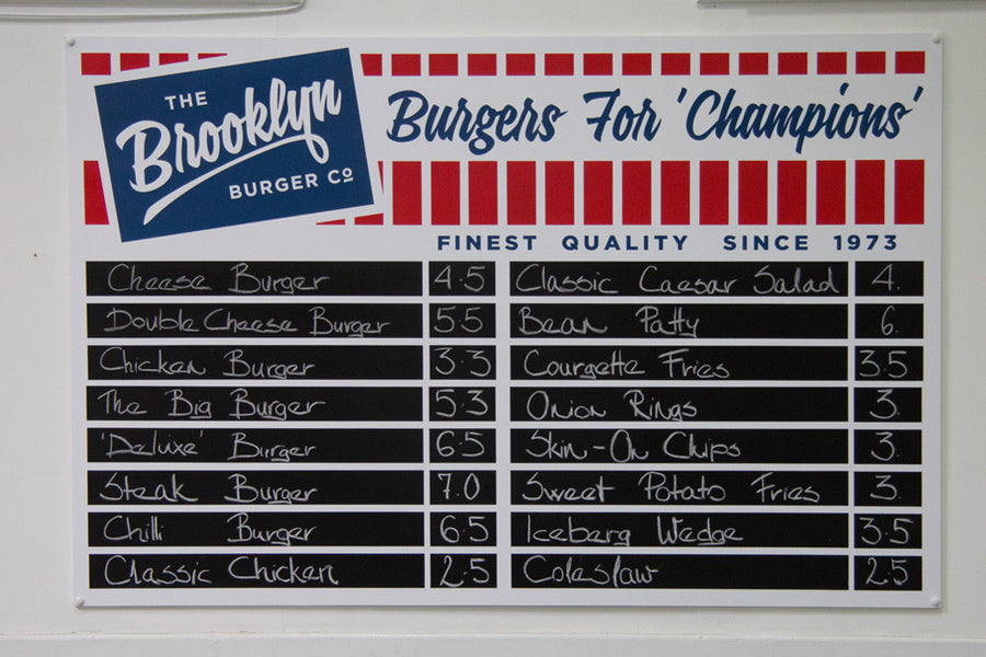 Restaurant Menu Board