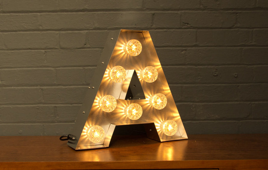 Light up letter A