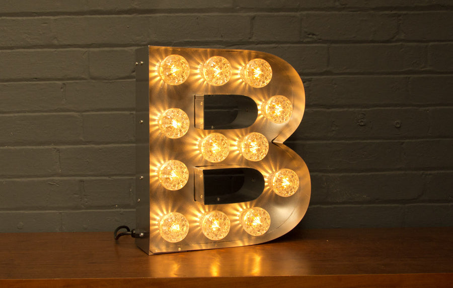 Bulb letter B