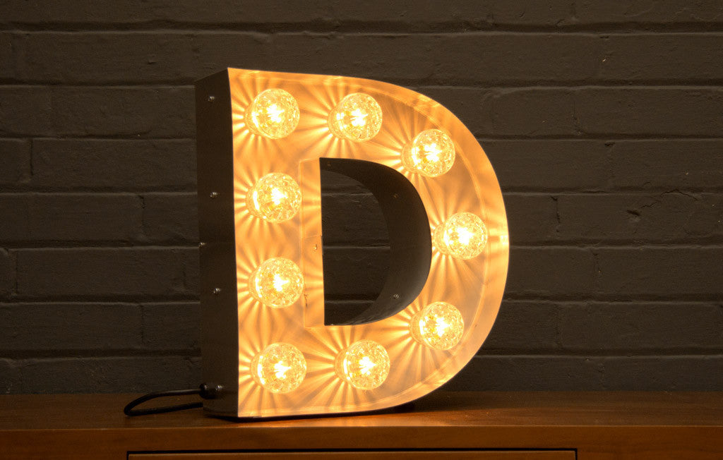 Marquee Letter D
