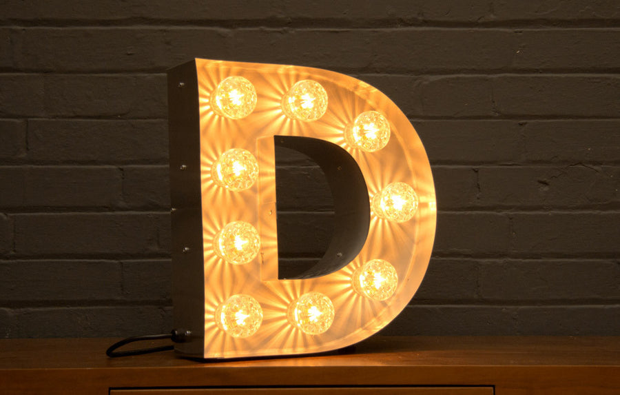 Marquee Letter D