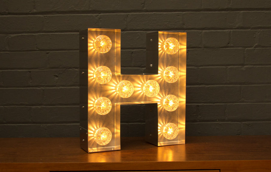 Marquee Letter H