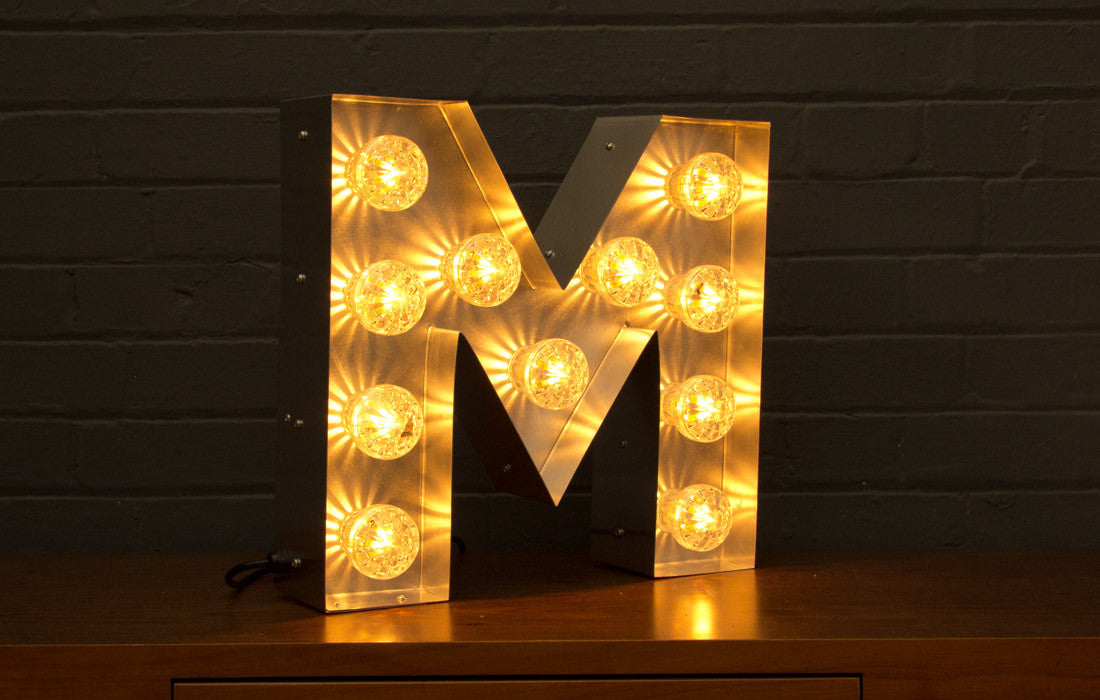 Bulb Letter M