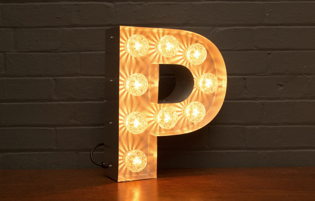 industiral marquee letter lights uk