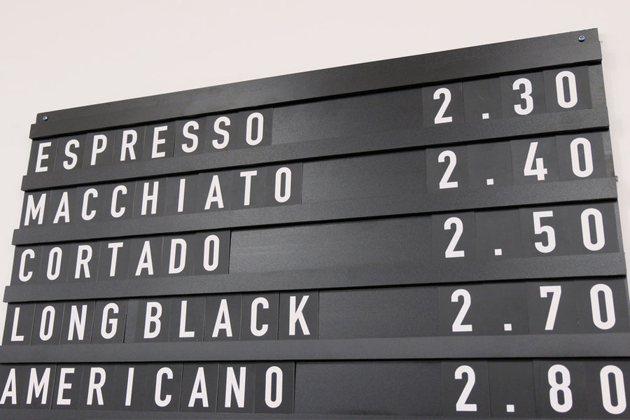 Black Letter Display Board