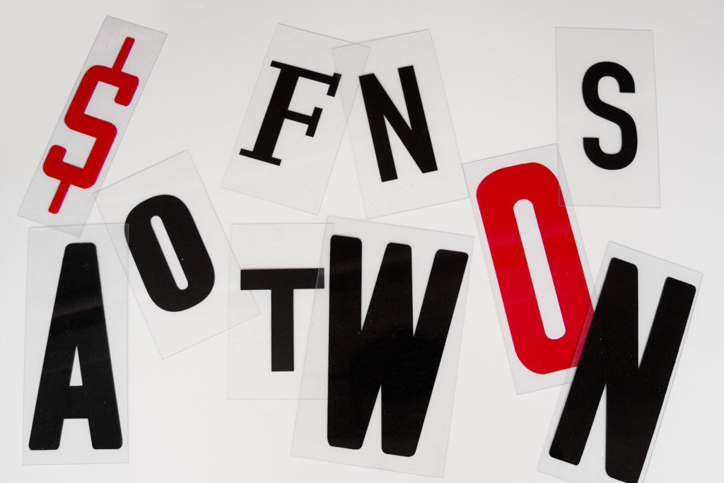 Plastic Cinema Letters