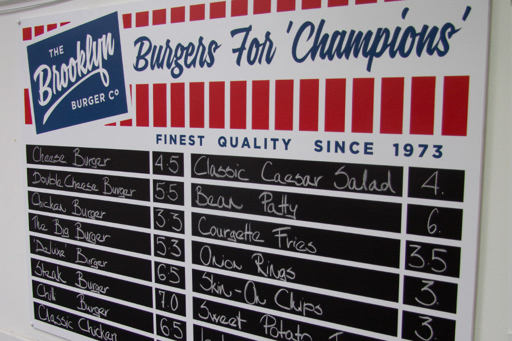 Cool Chalk Board Menu
