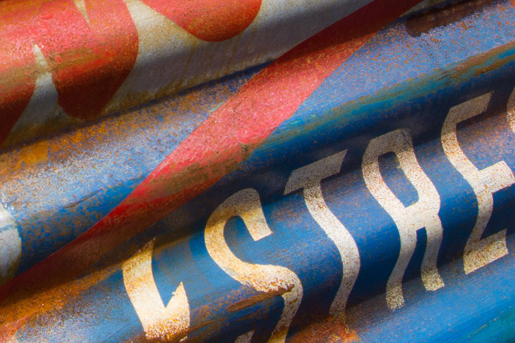 Sign Writing on Corrugated Iron