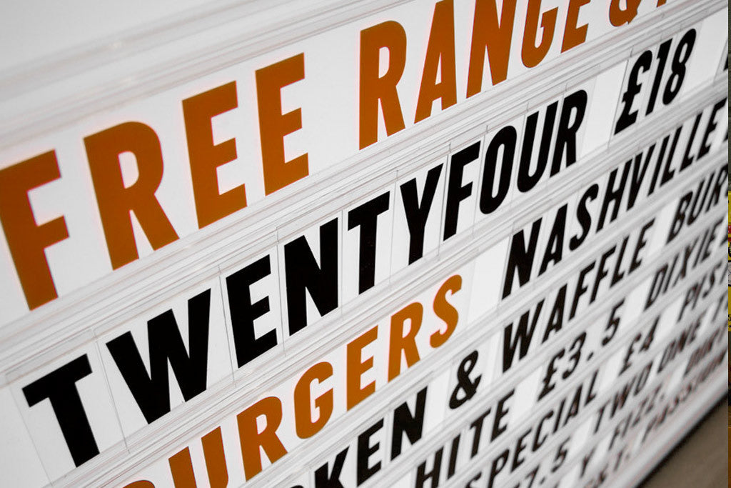 2 inch Cinema Letters only (seconds)