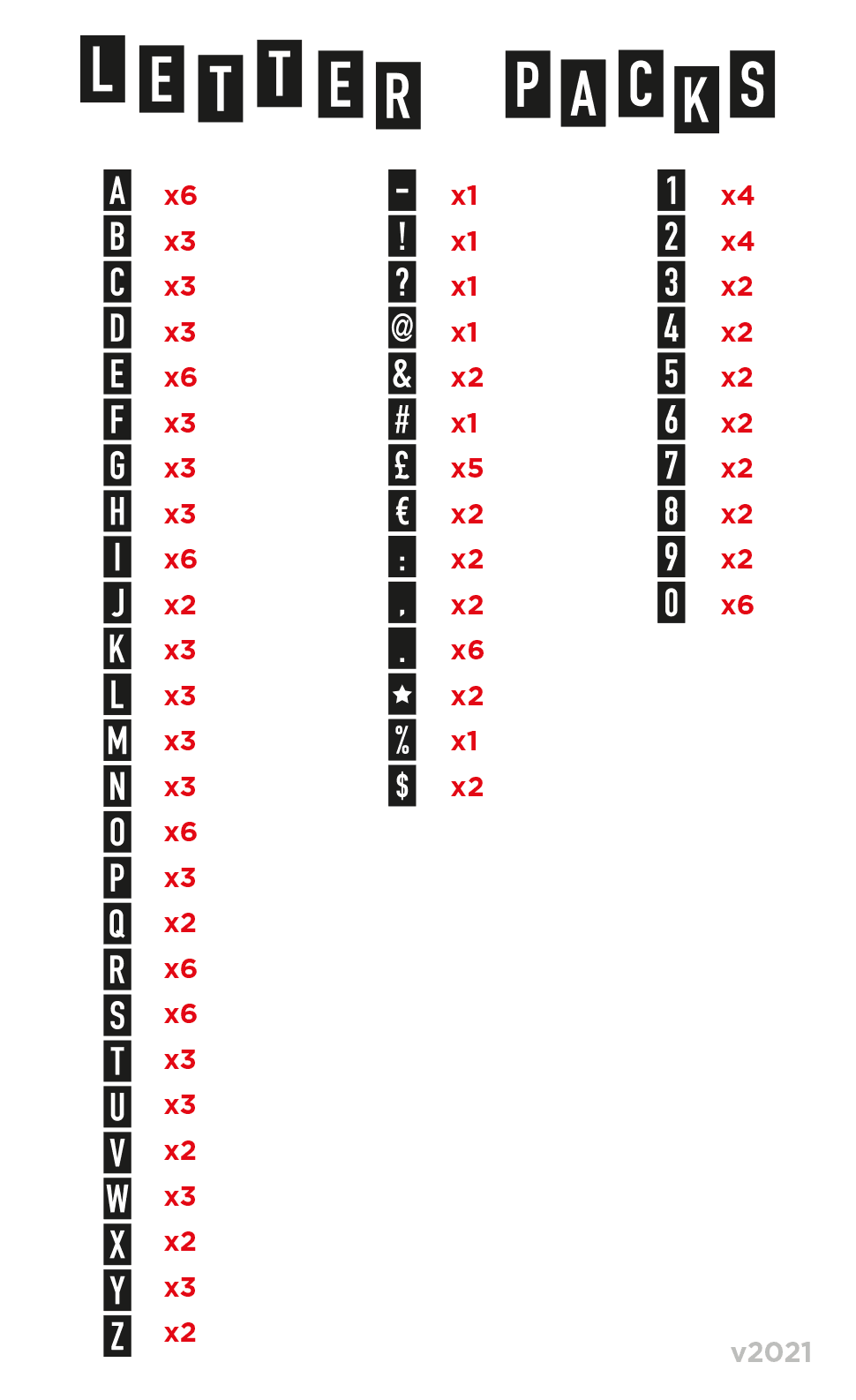 Interchangeable Letters on Wooden Rails (White tiles) - 9 Rows of text (10 Rails) with 1 pack of cards
