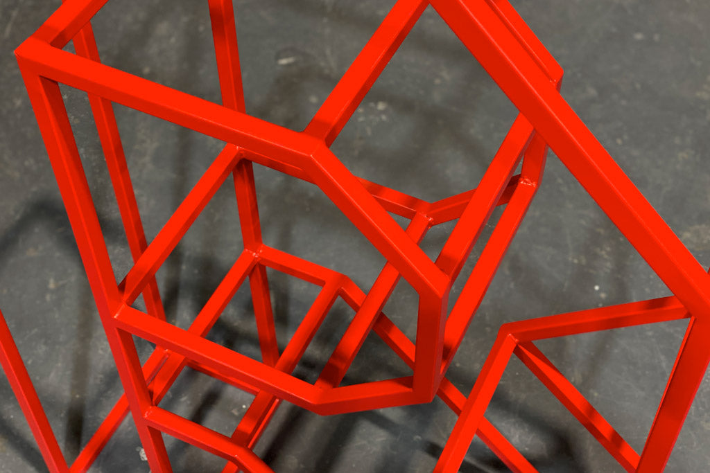 Giant Metal 3D Wireframe Letters