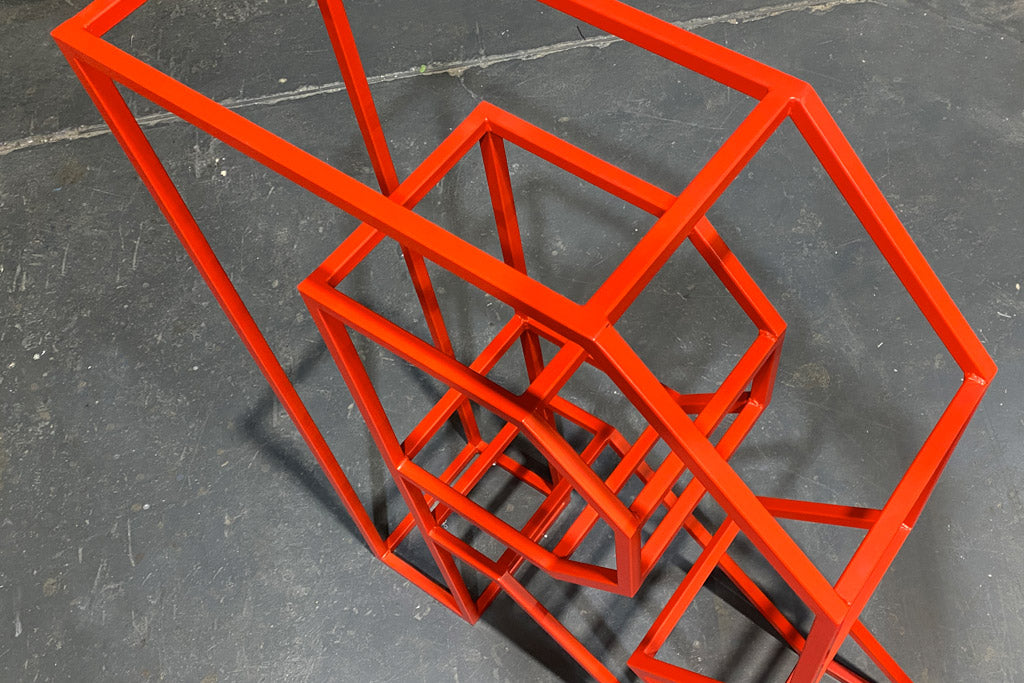 Giant Metal 3D Wireframe Letters