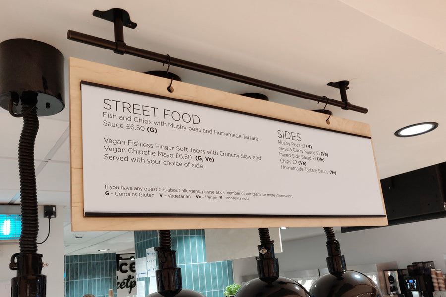 Hanging Rail Menu