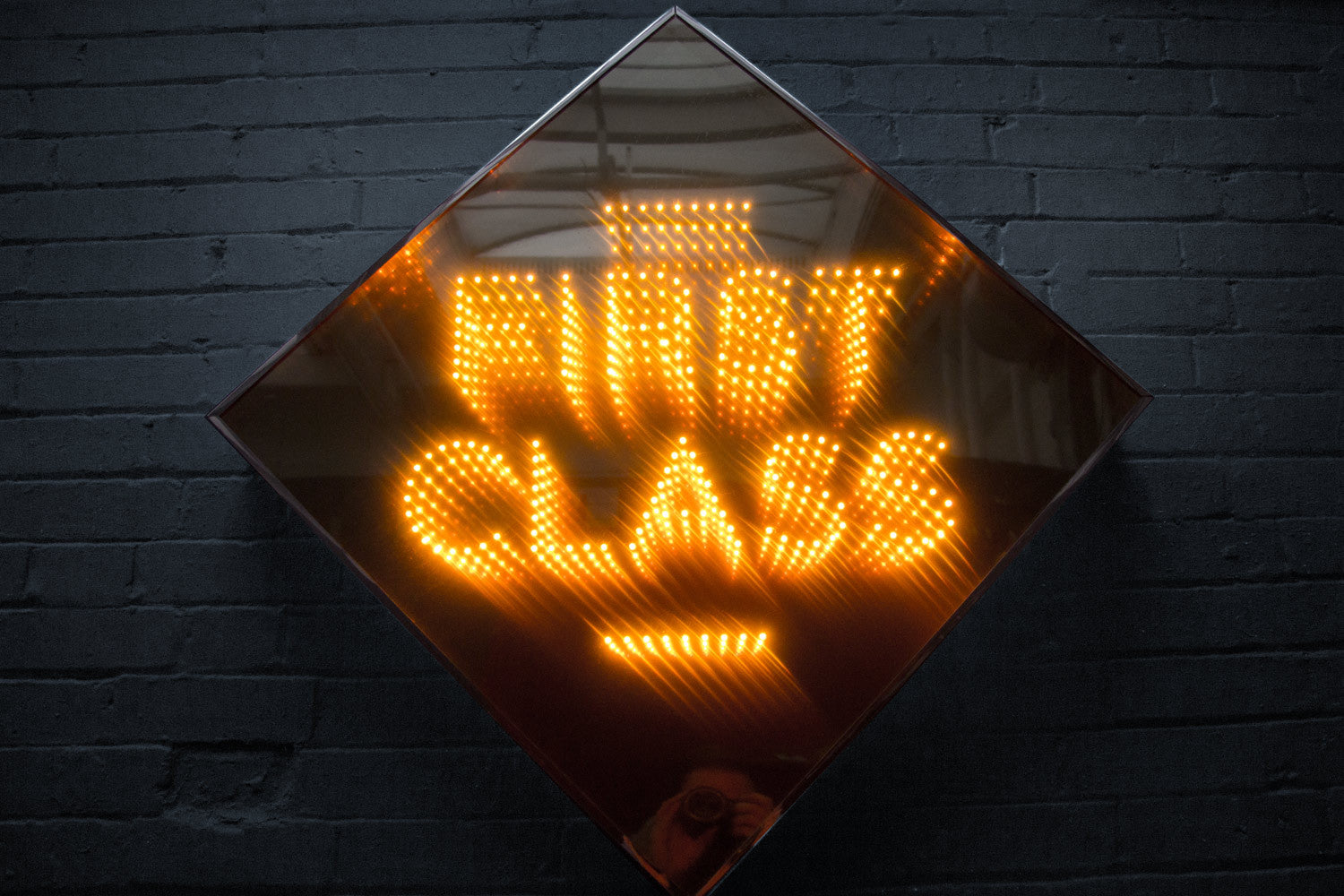 infinity mirror typography