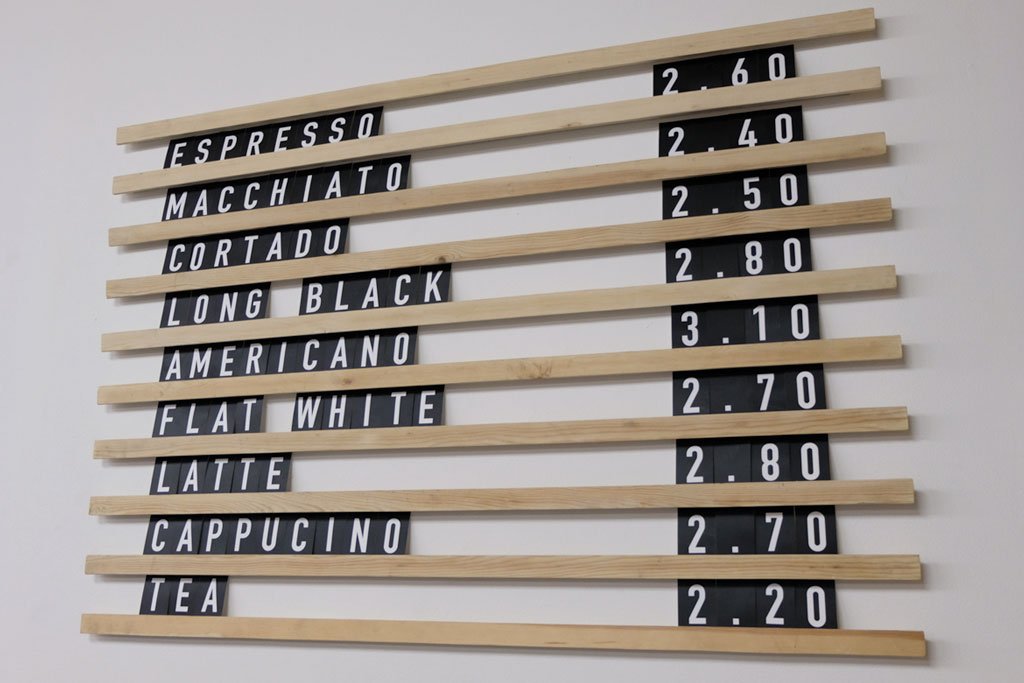 interchangable letters on wooden rails