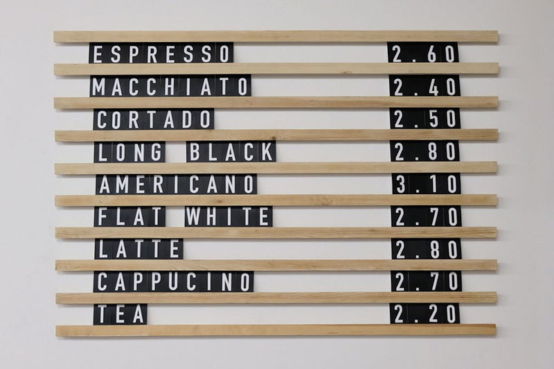 Interchangeable Letters on Wooden Rails (Black tiles) - 9 Rows of text (10 Rails) with 1 pack of cards