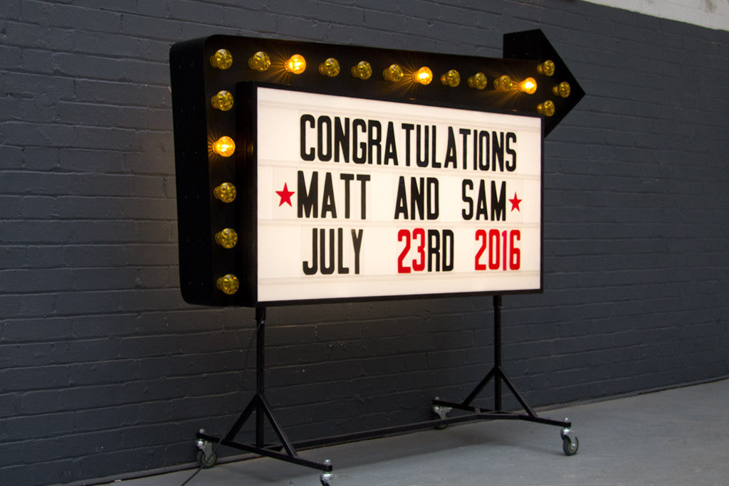 marquee cinema sign hire