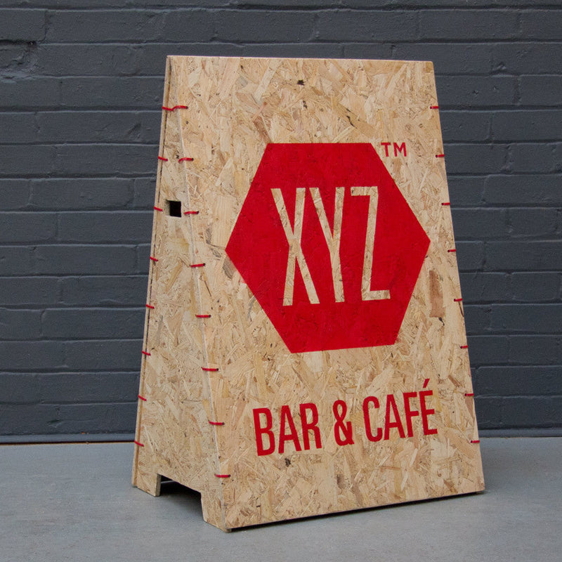Cable Tie A-Board Pavement Sign (DIY Kit)
