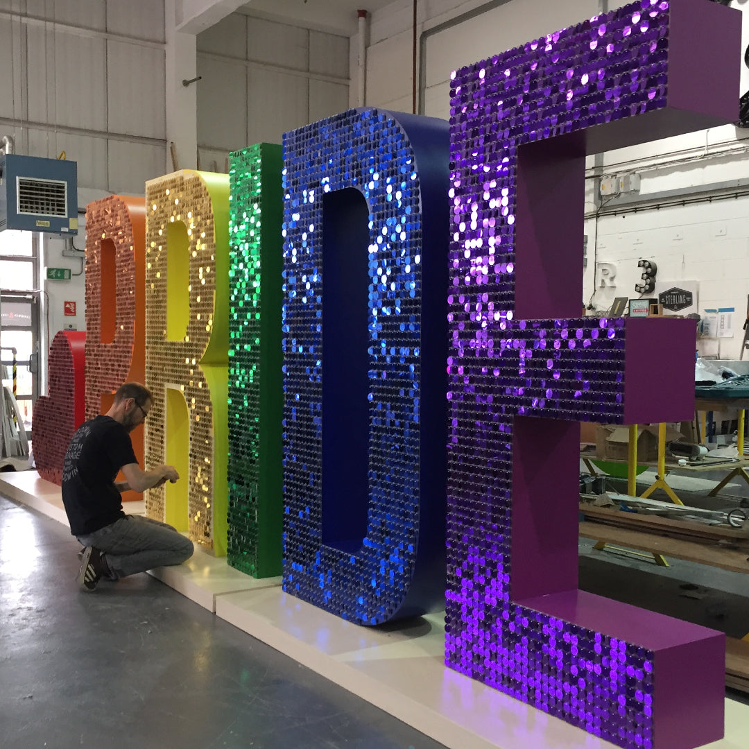 Giant 3D Metal Letters