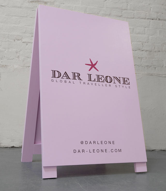 Pink Painted A Board