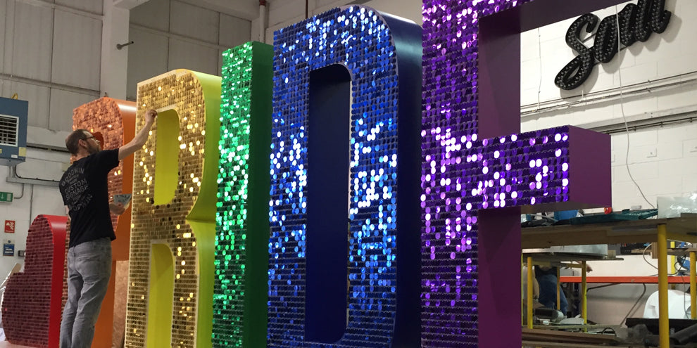 Giant 3D Metal Letters