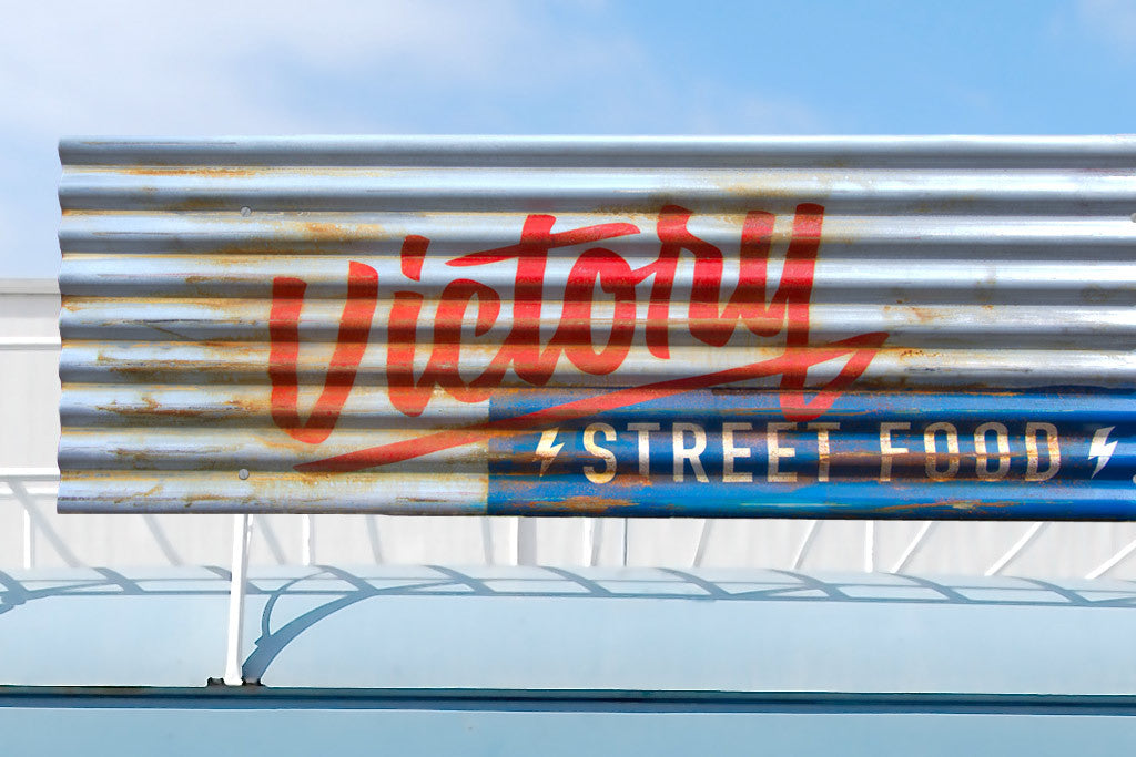 street food sign