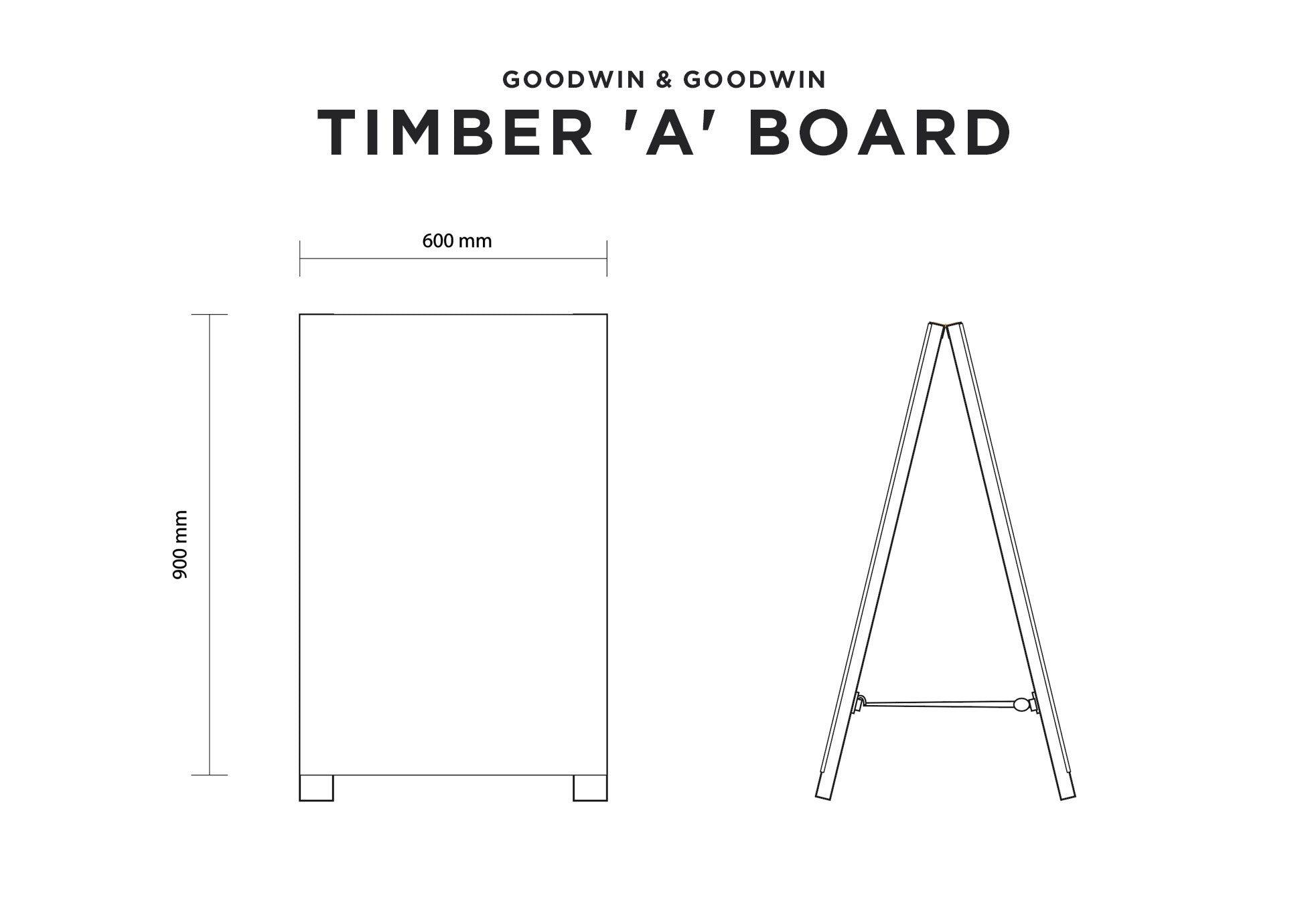 Timber A Board Technical Drawing