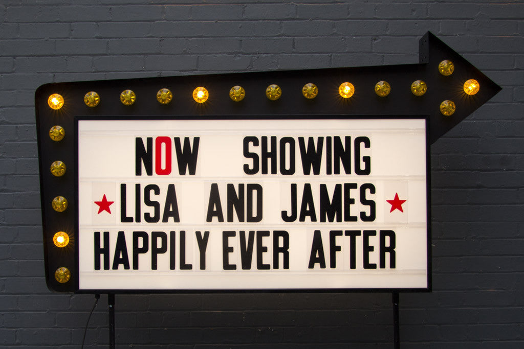 wedding cinema light box