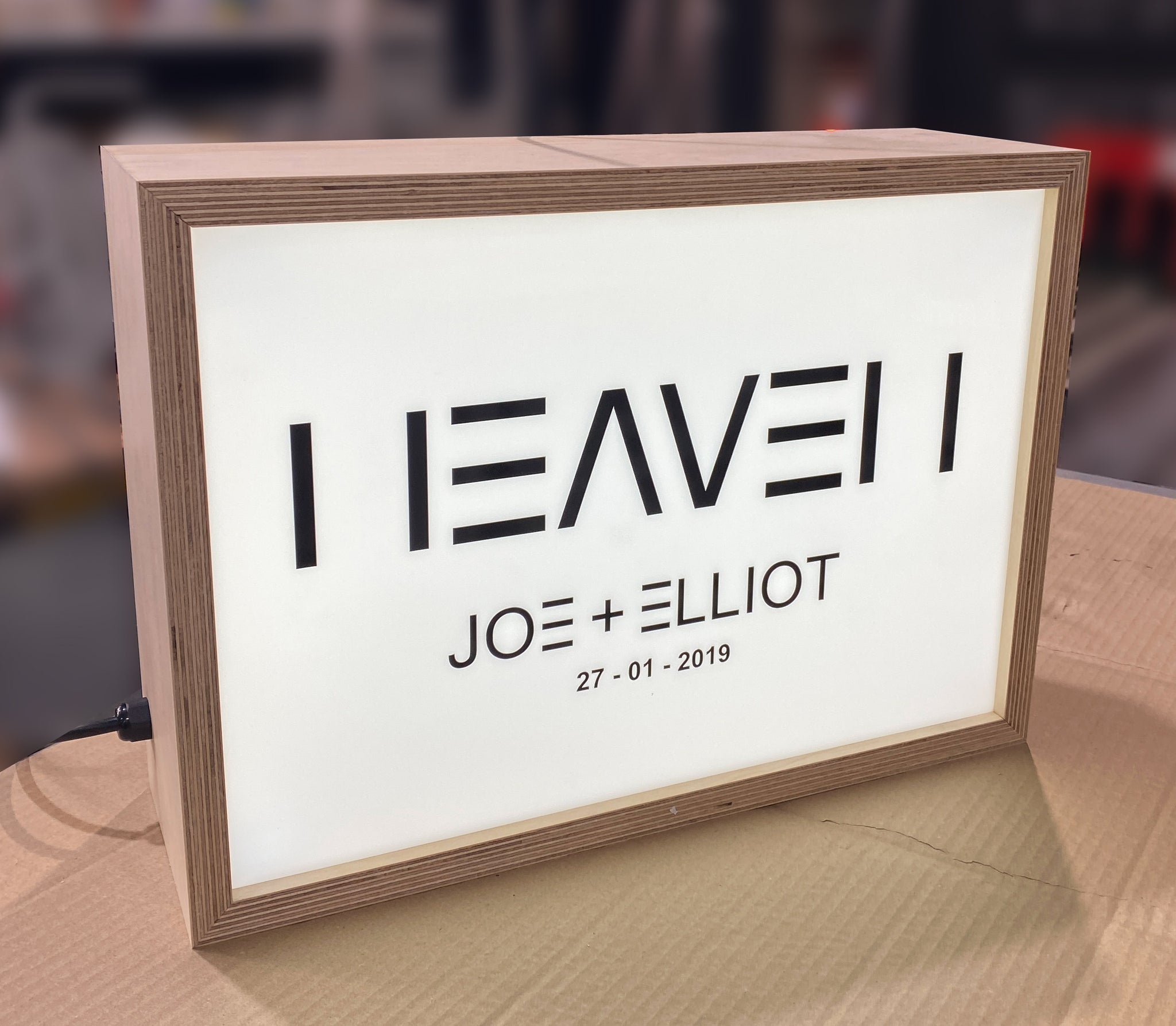 Wooden Light Box