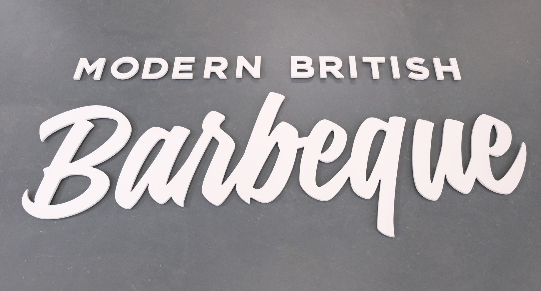 10mm white PVC letters