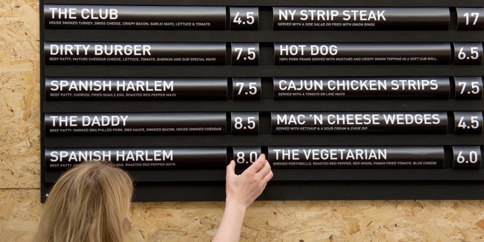 cool menu boards