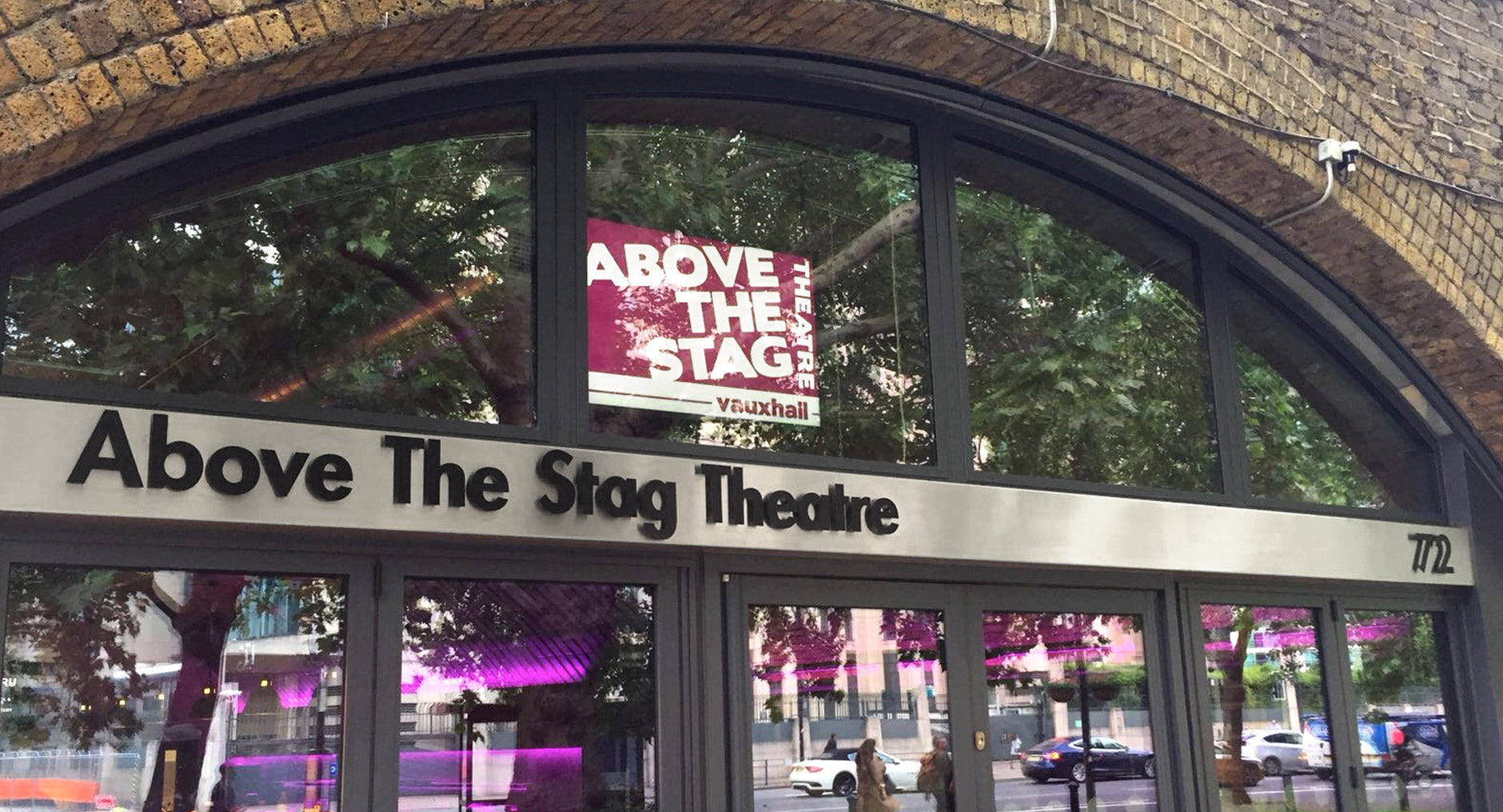 Above The Stag Theatre Signs
