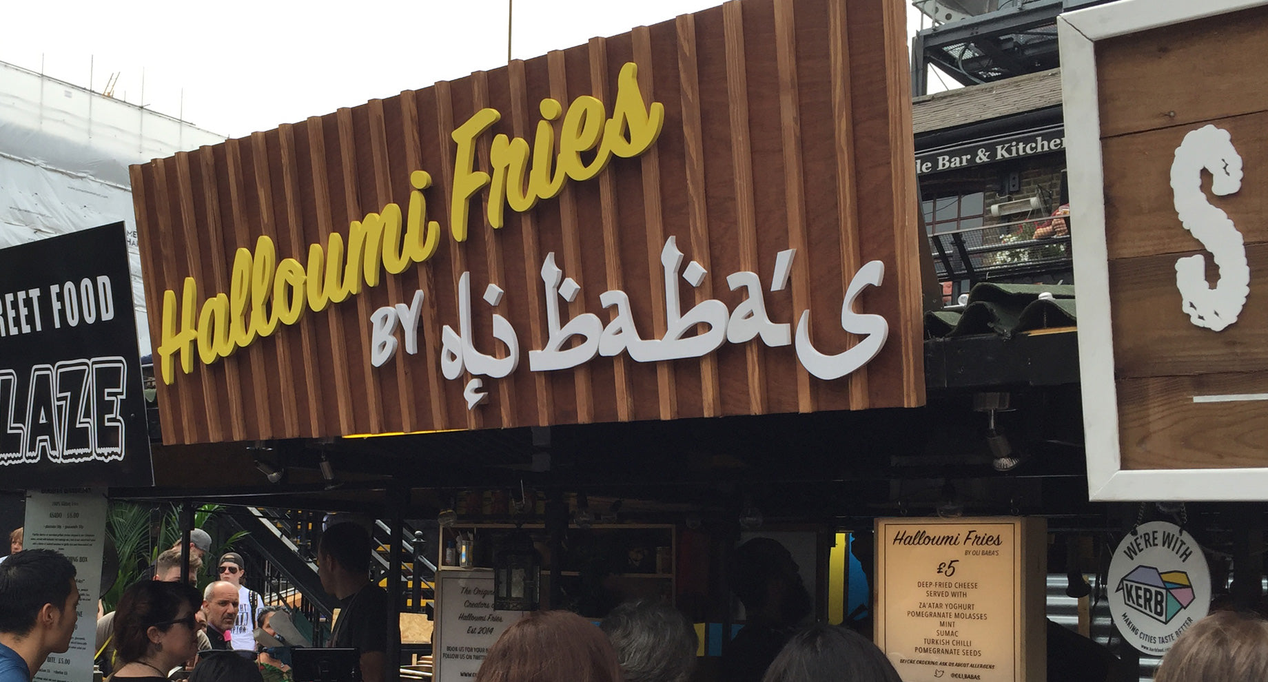 Street food sign