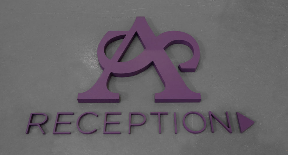 Purple PVC Letters