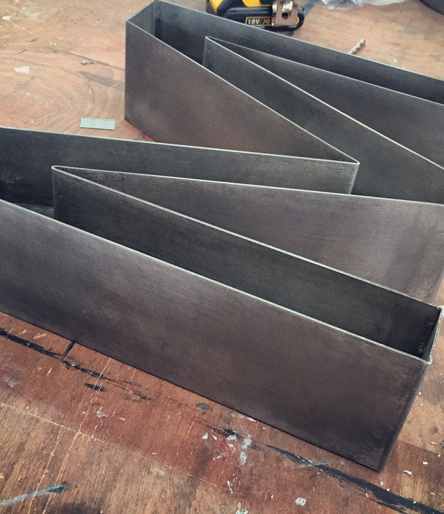 Blackened Steel letters