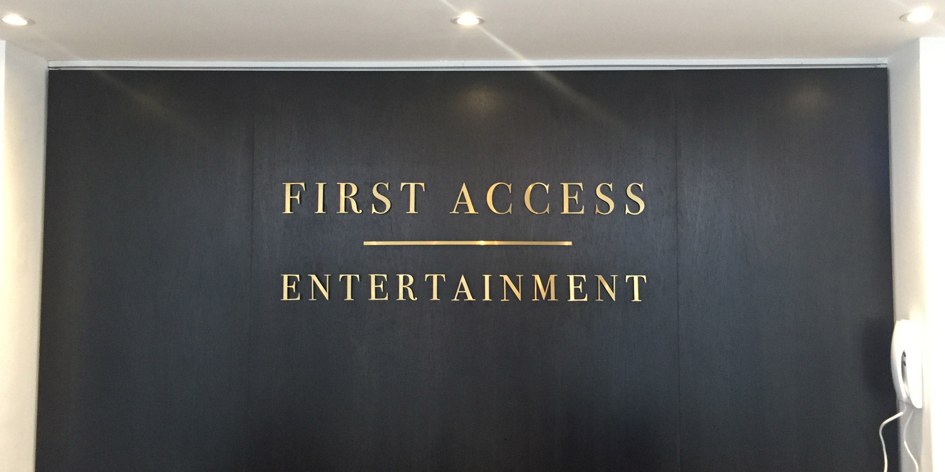 Brass letters