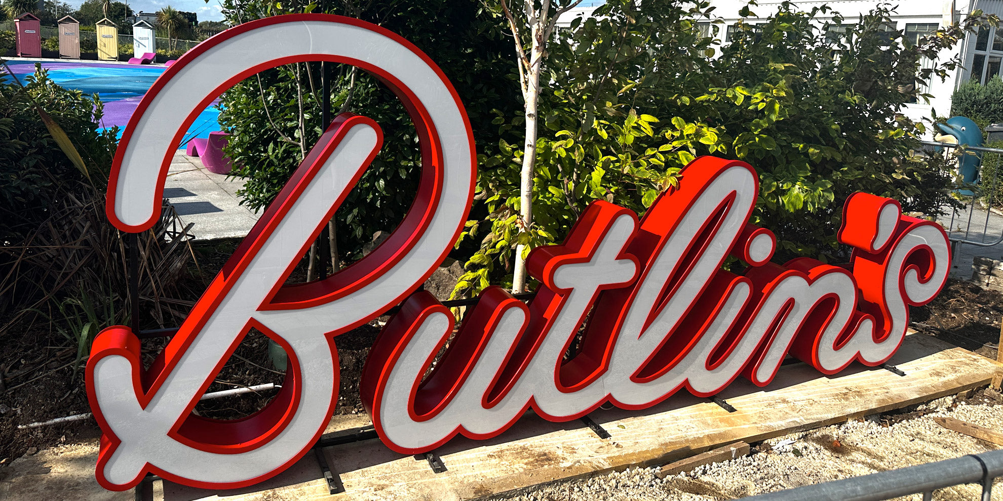 Butlins Giant Illuminated Letters